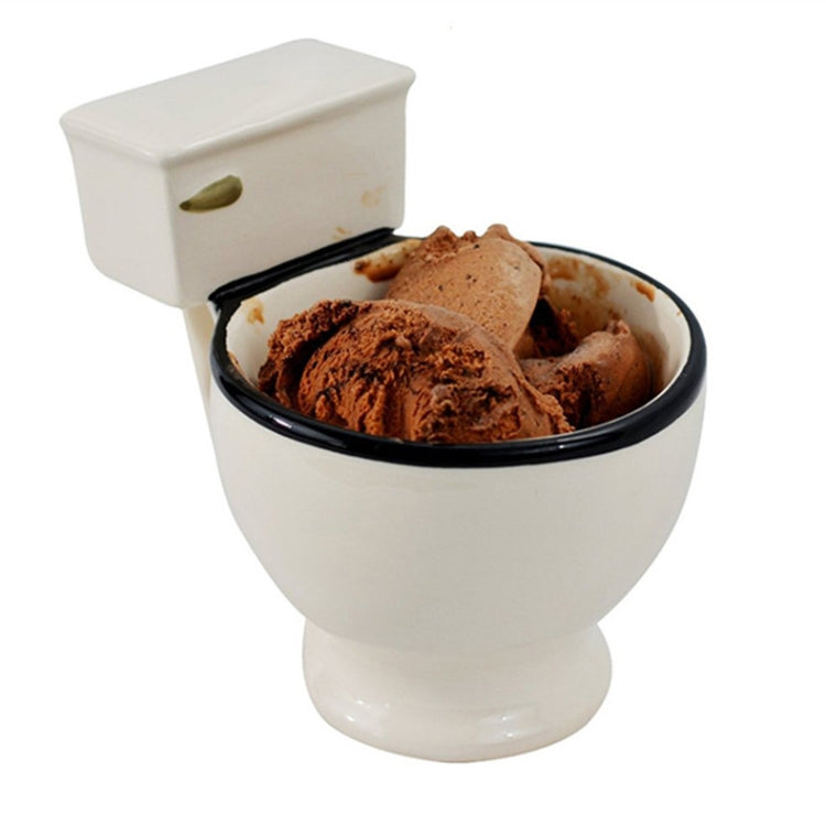 Novelty Toilet Ceramic Mug Coffee Tea Milk Ice Cream Cup with Handle