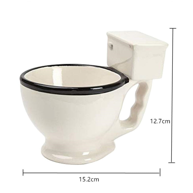 Novelty Toilet Ceramic Mug Coffee Tea Milk Ice Cream Cup with Handle