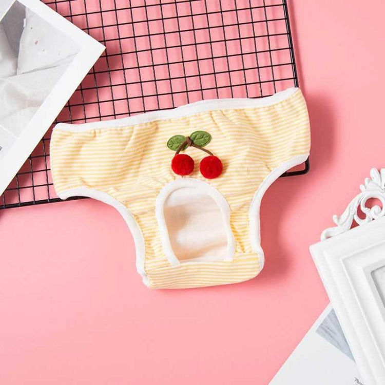 Creative Cute Pet Physiological Pants Dog Cherry Underwear, Size: L