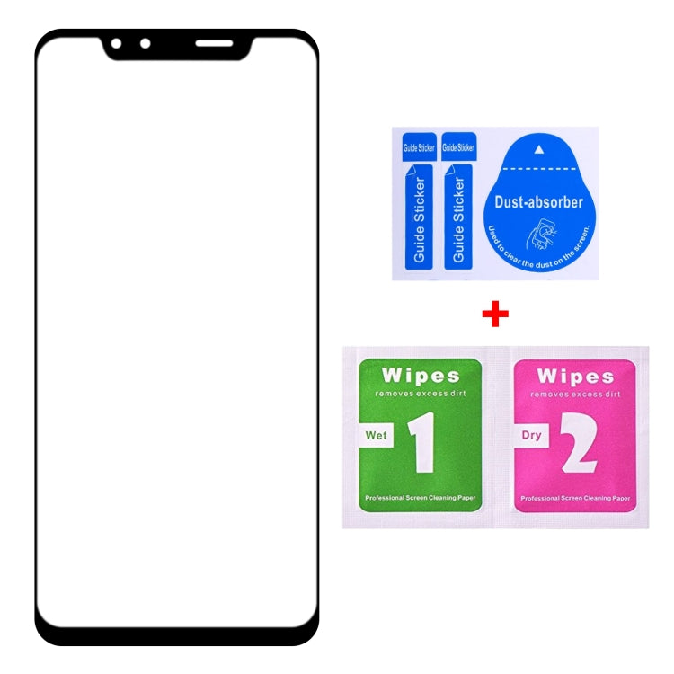 Ultra-thin Clear 9H 2.5D Explosion-proof Full ScreenTempered Glass Film for LG G8S ThinQ(Black)
