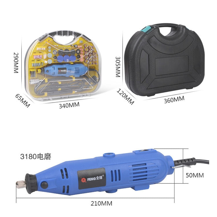 252PC Speed Regulation Electric Grinder Set Engraving Machine Polisher Tool