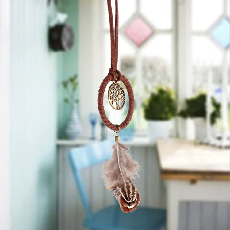 Vintage Feather Simple Literary Jewelry Key Pendant