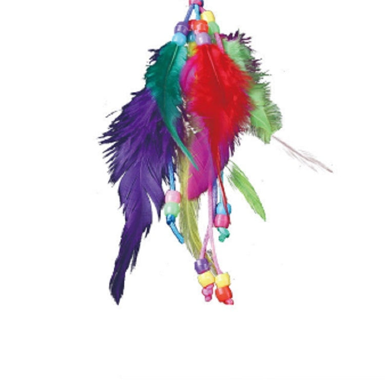 Colorful Crochet Lace Feather Keychain