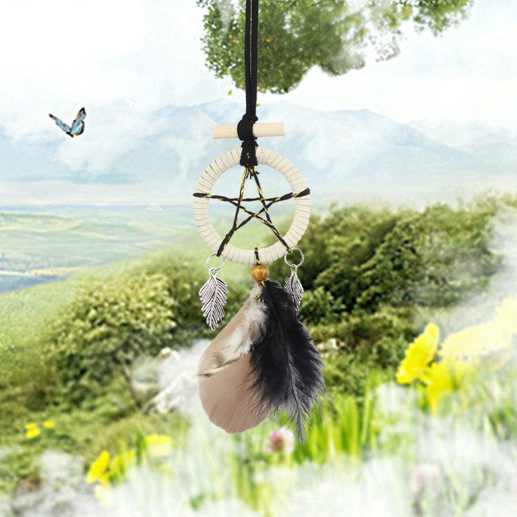Original Five-pointed Star Feather Dream Catcher