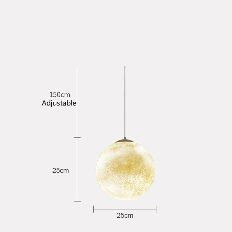 25cm Creative Art Restaurant Moon Chandelier with 5W Warm White Light LED