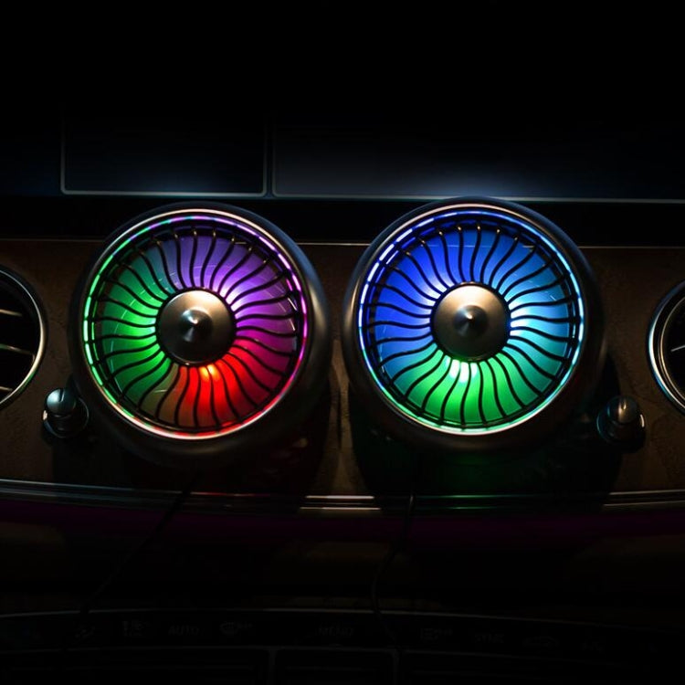 Automobile Multi-function Electric Fan Car Air Outlet USB Interface Mini Fan