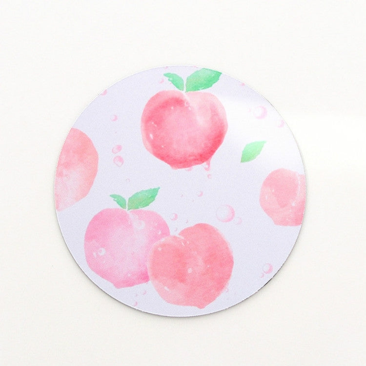 2 PCS 22cm Cute Fruit Series Round Mouse Pad Desk Pad Office Supplies