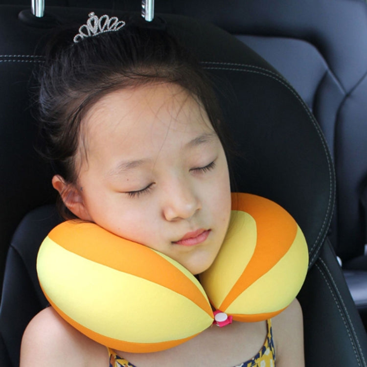 2 PCS Travel Neck Pillow U-Shape For Car Headrest Air Cushion