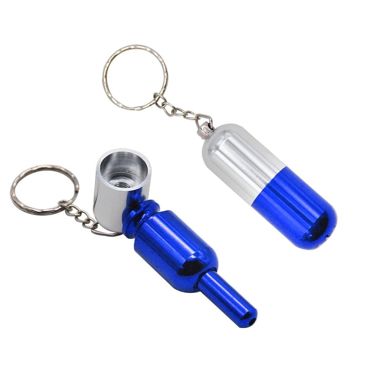 2 PCS Keychain Hidden Detachable Metal Pipe