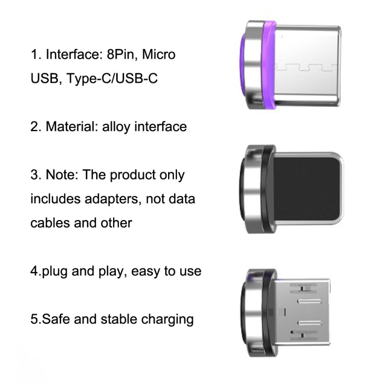CC57 Support Data Transmission Magnetic Fast Charging Adapter, Style:Type-C / USB-C Head