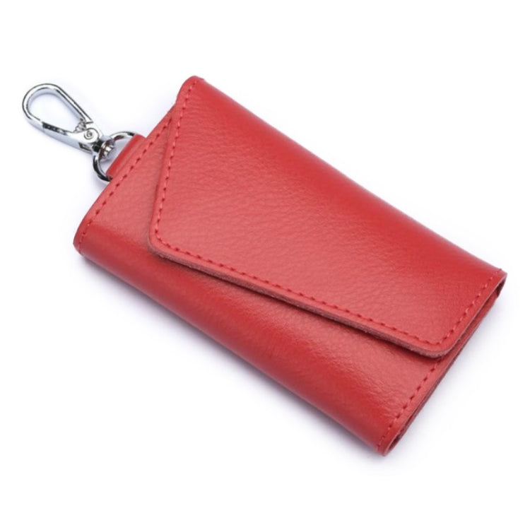 Multifunctional Litchi Texture Leather Keychain Bag Car Key Bag