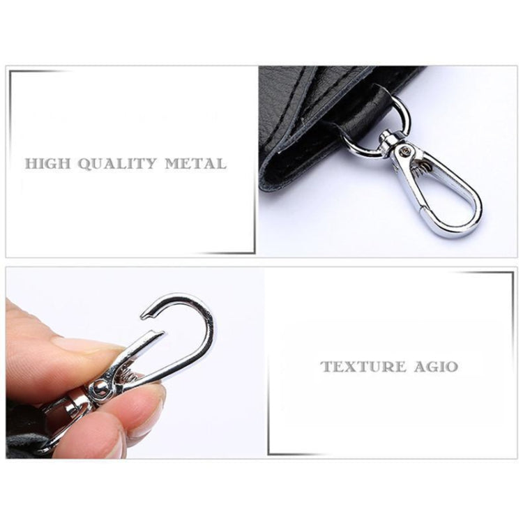 Multifunctional Litchi Texture Leather Keychain Bag Car Key Bag