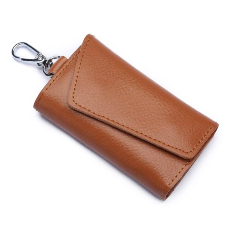 Multifunctional Litchi Texture Leather Keychain Bag Car Key Bag