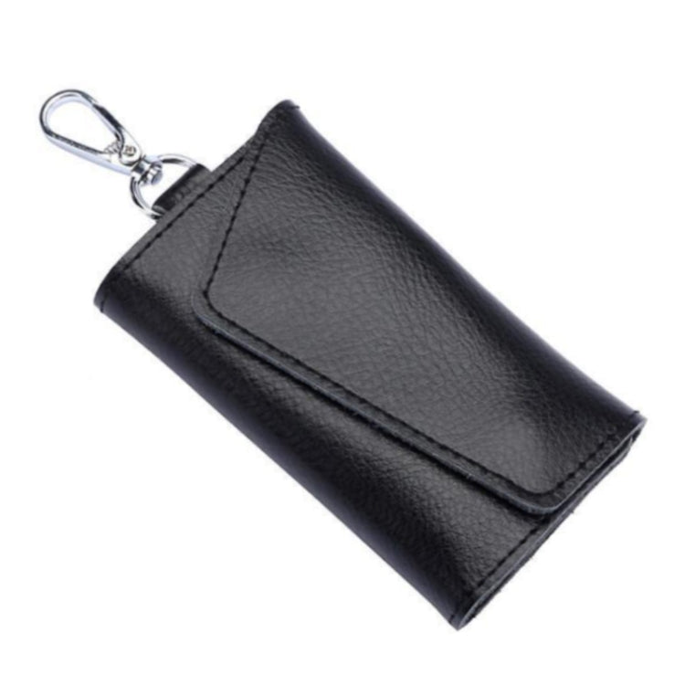 Multifunctional Litchi Texture Leather Keychain Bag Car Key Bag
