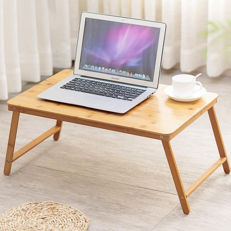 Nanzhu Folding Computer Table Bed Card Slot Laptop Table Simple Lazy Lift Computer Desk, Size:Medium 54cm(No drawers and no fans)