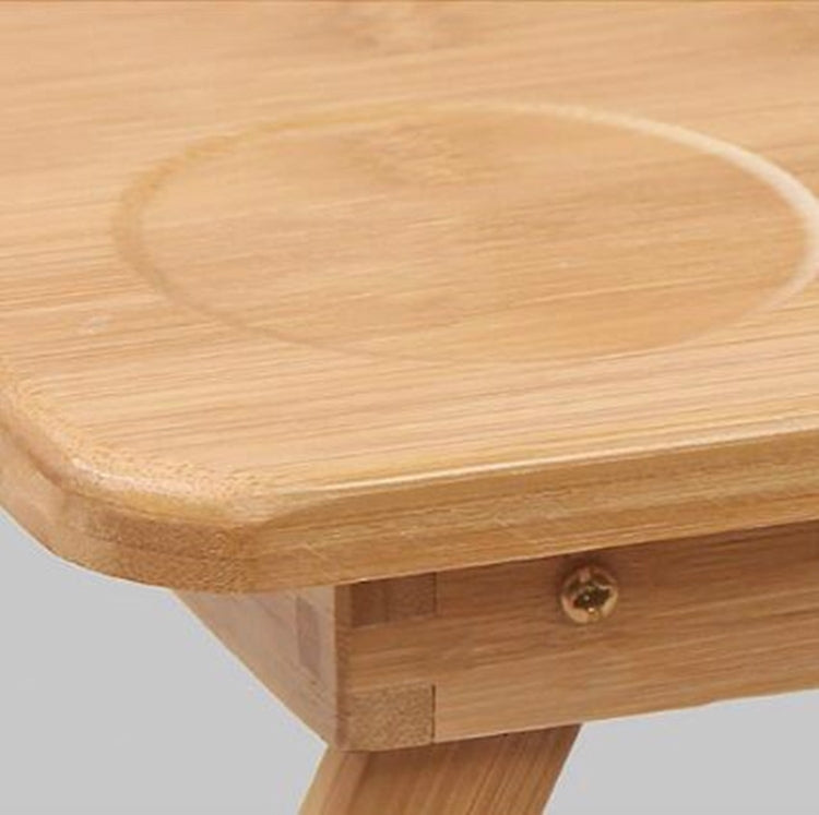 Nanzhu Folding Computer Table Bed Card Slot Laptop Table Simple Lazy Lift Computer Desk, Size:Medium 54cm(No drawers and no fans)