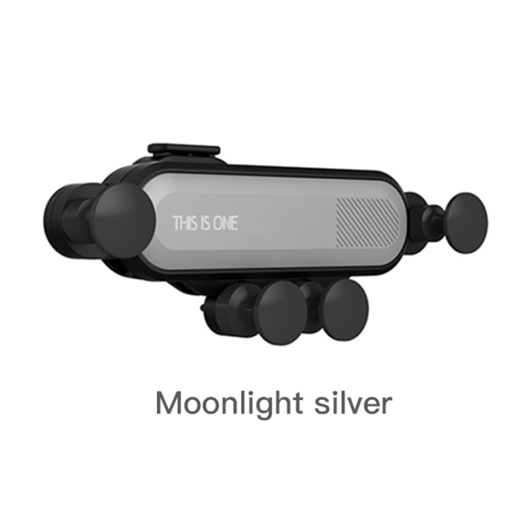 Car Air Conditioning Air Outlet Mobile Phone Holder(Silver Ordinary)