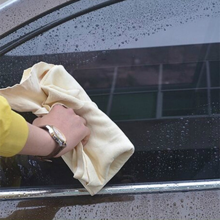 Car Cleaning Special Sheepskin Cloth Absorbent and Quick-drying Suede Wipes, Size:76x110cm(White)