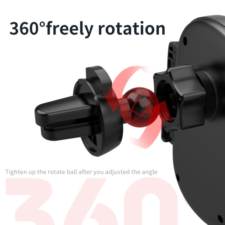 Car Navigation Bracket Gravity Invisible Telescopic Bracket(Black Little One L)