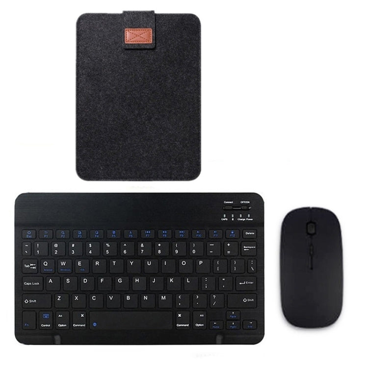YS-001 9.7-10.1 Inch Tablets Phones Universal Mini Wireless Bluetooth Keyboard, Style:with Bluetooth Mouse + Storage Bag