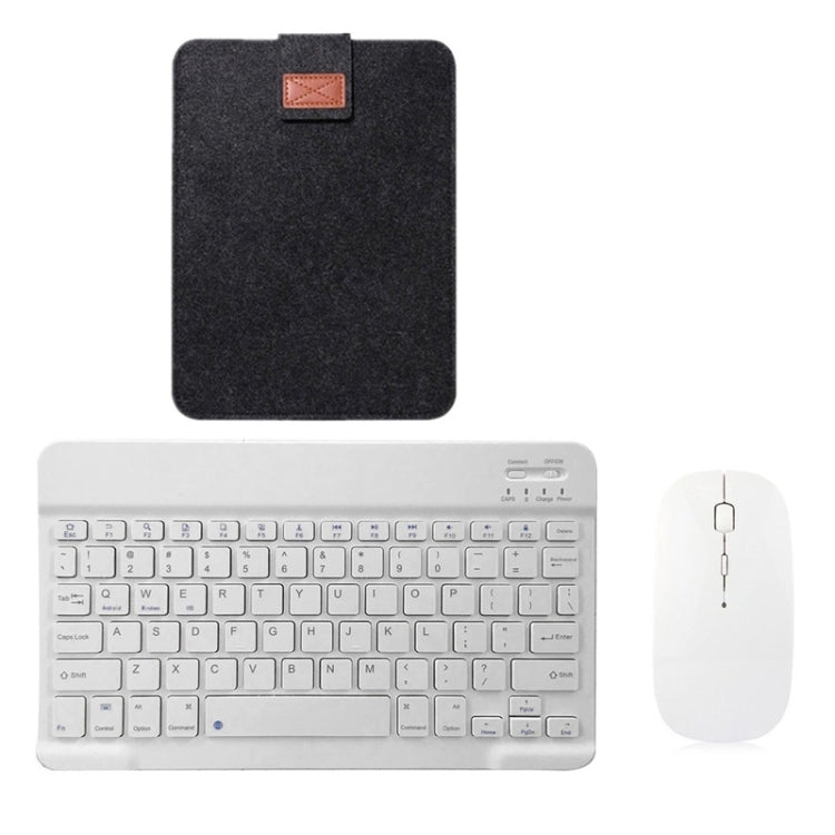 YS-001 9.7-10.1 Inch Tablets Phones Universal Mini Wireless Bluetooth Keyboard, Style:with Bluetooth Mouse + Storage Bag