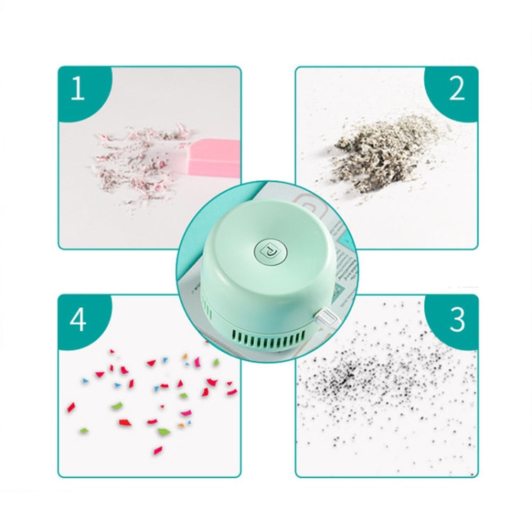 Portable Mini Vacuum Cleaner Desktop Debris Cleaning Student Charging Wireless Handheld Keyboard Cleaner(Pink)