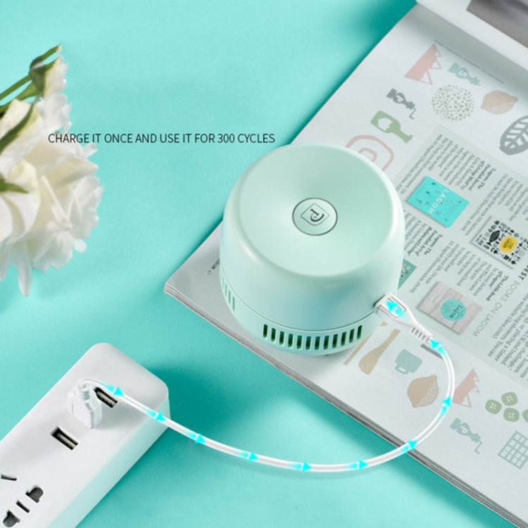 Portable Mini Vacuum Cleaner Desktop Debris Cleaning Student Charging Wireless Handheld Keyboard Cleaner(Pink)