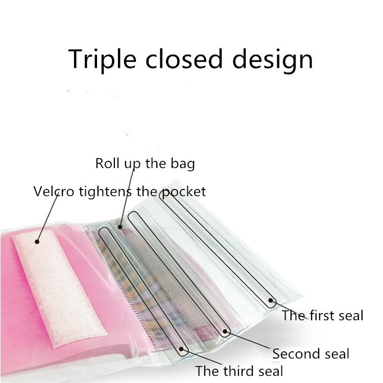 5 PCS Suitable For Mobile Phones Under 6.44 Inches Underwater World Large Mobile Phone Transparent Waterproof Bag Hanging Neck(Random Color)