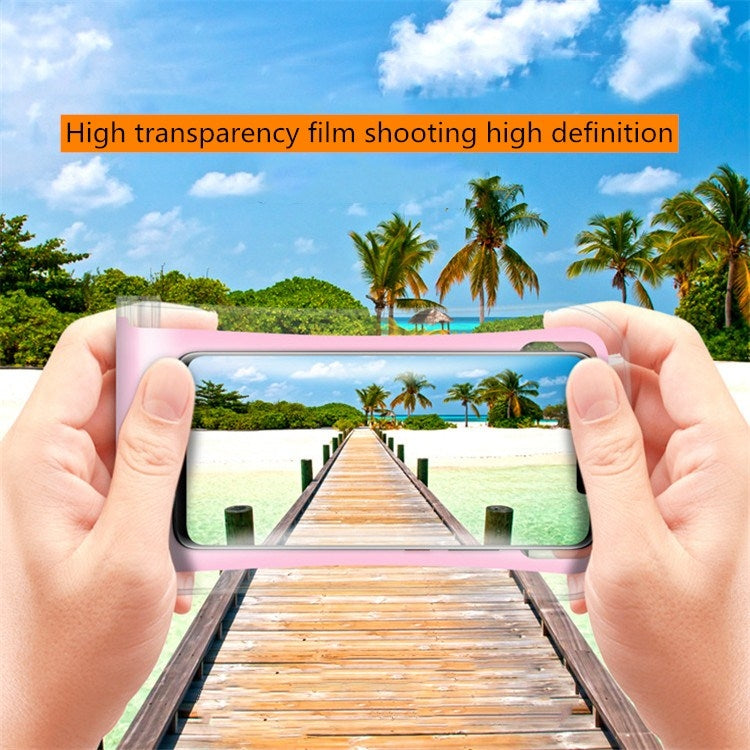 5 PCS Suitable For Mobile Phones Under 6.44 Inches Underwater World Large Mobile Phone Transparent Waterproof Bag Hanging Neck(Random Color)