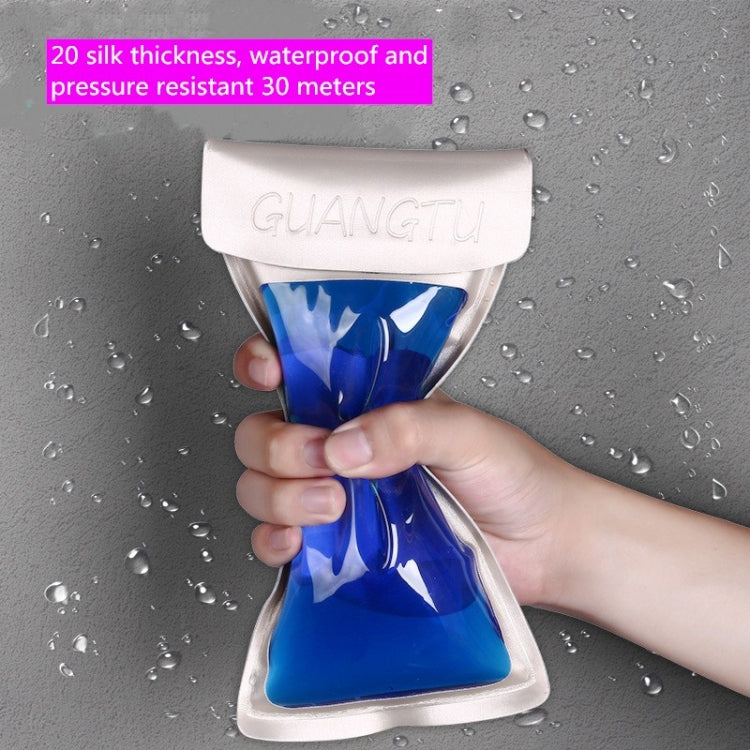 2 PCS Suitable For Mobile Phones Below 6.5 Inch Screen TPU Thickened Mobile Phone Waterproof Bag(Random Color)