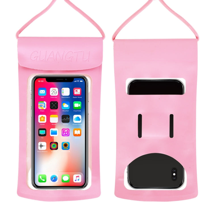 2 PCS Suitable For Mobile Phones Below 6.5 Inch Screen TPU Thickened Mobile Phone Waterproof Bag(Random Color)