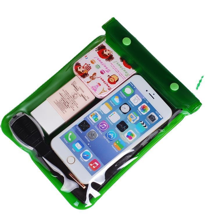 10 PCS Large Mobile Phone Transparent Waterproof Cover Touch Screen Rechargeable Mobile Phone Waterproof Bag(Random Color)