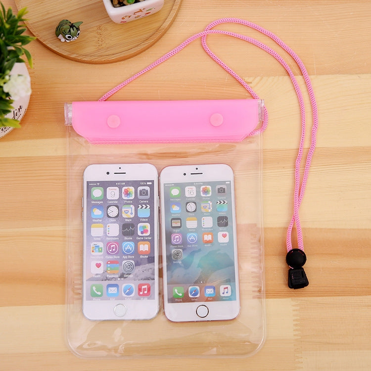10 PCS Large Mobile Phone Transparent Waterproof Cover Touch Screen Rechargeable Mobile Phone Waterproof Bag(Random Color)