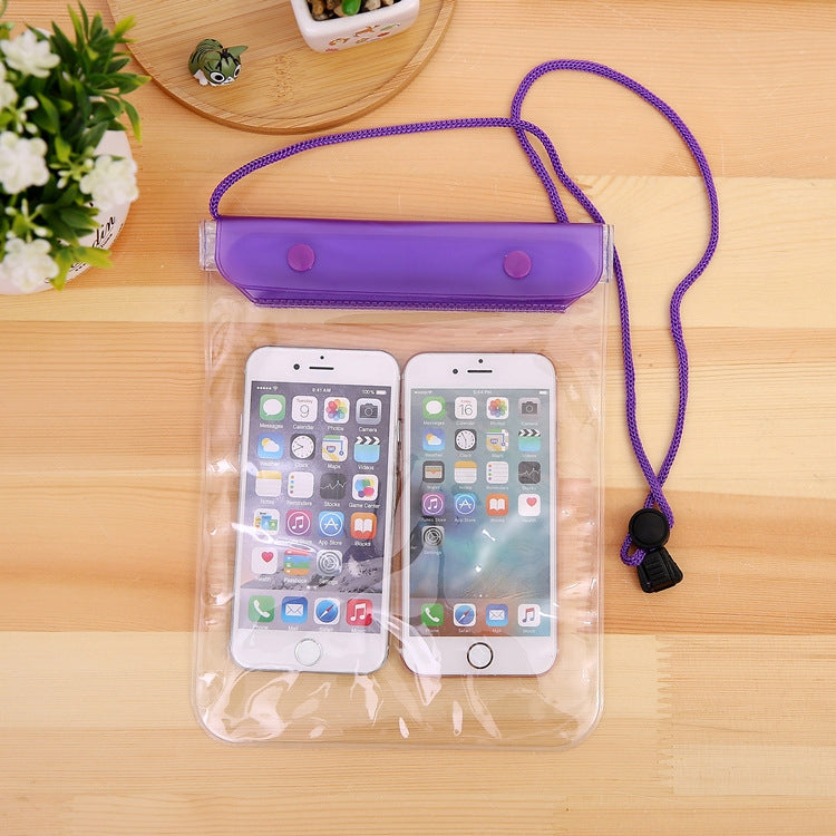 10 PCS Large Mobile Phone Transparent Waterproof Cover Touch Screen Rechargeable Mobile Phone Waterproof Bag(Random Color)
