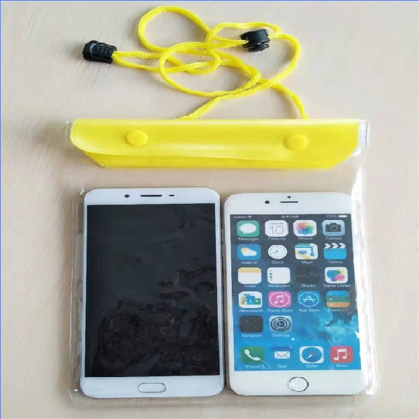 10 PCS Large Mobile Phone Transparent Waterproof Cover Touch Screen Rechargeable Mobile Phone Waterproof Bag(Random Color)