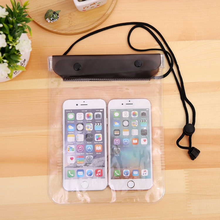 10 PCS Large Mobile Phone Transparent Waterproof Cover Touch Screen Rechargeable Mobile Phone Waterproof Bag(Random Color)