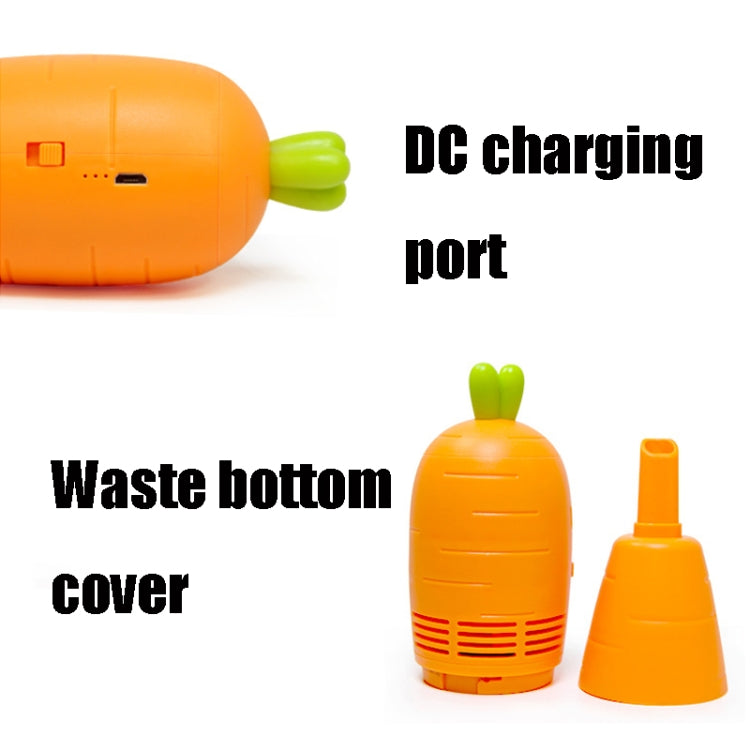 C501 Wireless Car Carrot Vacuum Cleaner USB Charging Desktop Keyboard Cleaning Mini Vacuum Cleaner(Blue)