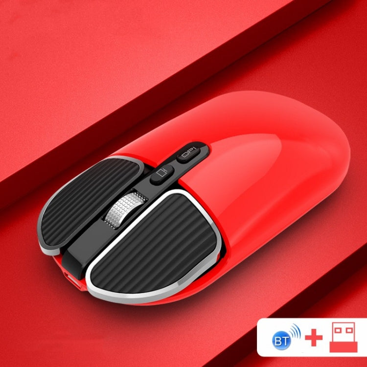 M203 2.4Ghz 5 Buttons 1600DPI Wireless Optical Mouse Computer Notebook Office Home Silent Mouse, Style:2.4G+Bluetooth