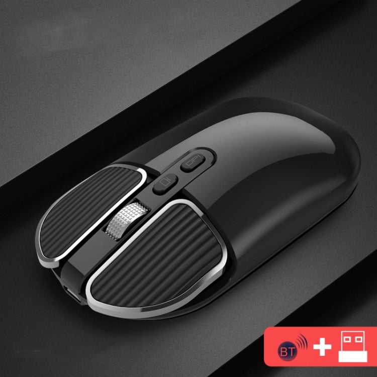 M203 2.4Ghz 5 Buttons 1600DPI Wireless Optical Mouse Computer Notebook Office Home Silent Mouse, Style:2.4G+Bluetooth