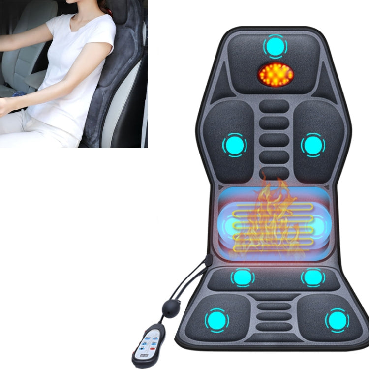 YJ-308 Car Massager Cervical Spine Neck Waist Car Home Heating Whole Body Multifunctional Massage Mat, Specification: Premium Version (24V for Trucks)