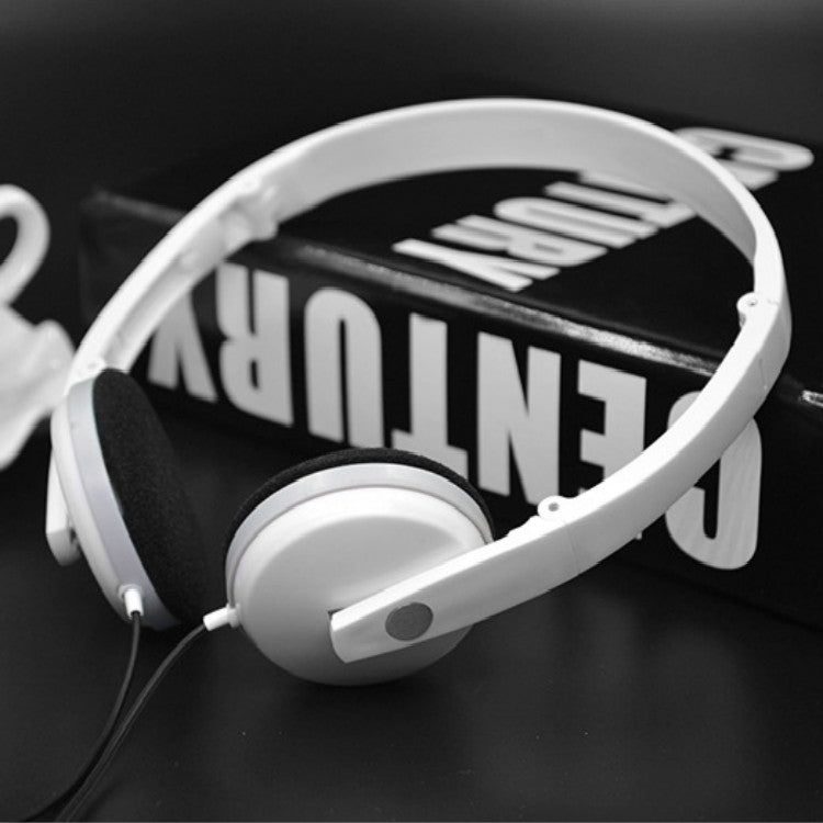 3.5mm Plug Head-mounted Heavy Bass Mobile Computer Universal Gaming Headset(White)