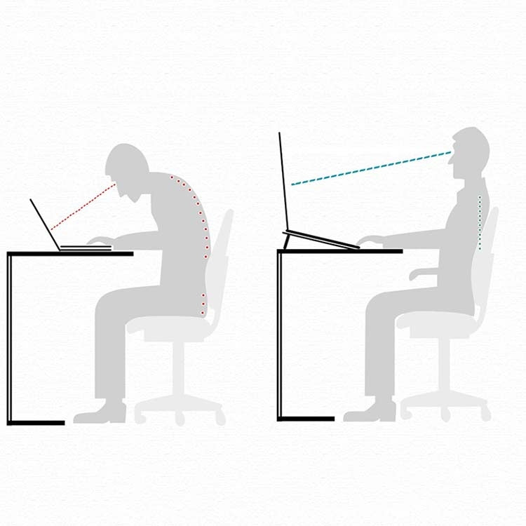 Creative Laptop Compact Portable Invisible Mushroom Stand Desktop Heightening Fan Heater Shelf(Black)