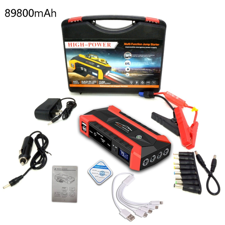 Car Emergency Starting Power 12V Car Multi-Function Mobile Car Battery, CN Plug, Battery capacity: 89800mAh
