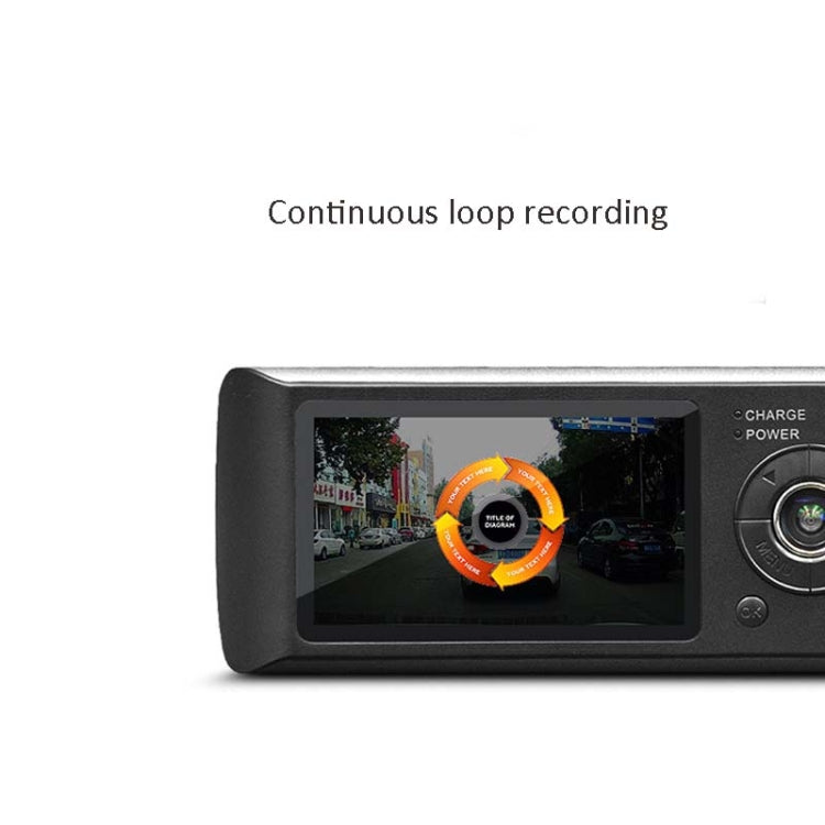 R300 2.7 Inch Screen Driving Recorder GPS Track HD Front And Rear Dual Recording Driving Recorder SQ Program
