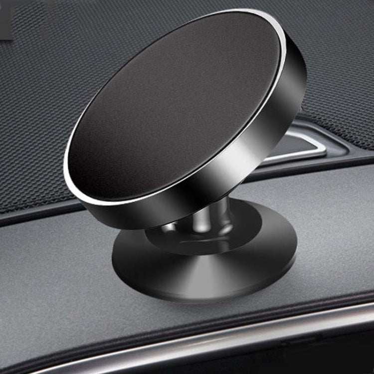 3 PCS Car Phone Holder Alloy Magnetic Universal Dual Ball Rotating Car Phone Holder, Colour: Black (Single Ball)