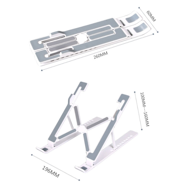10-gear Height Adjustment Portable Folding Laptop Stand
