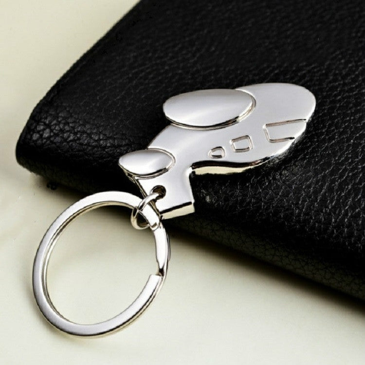 Creative Aircraft Keychain Bag Pendant Memorial Small Gift, Specification:2.6 × 4.6 cm(Silver Plane)