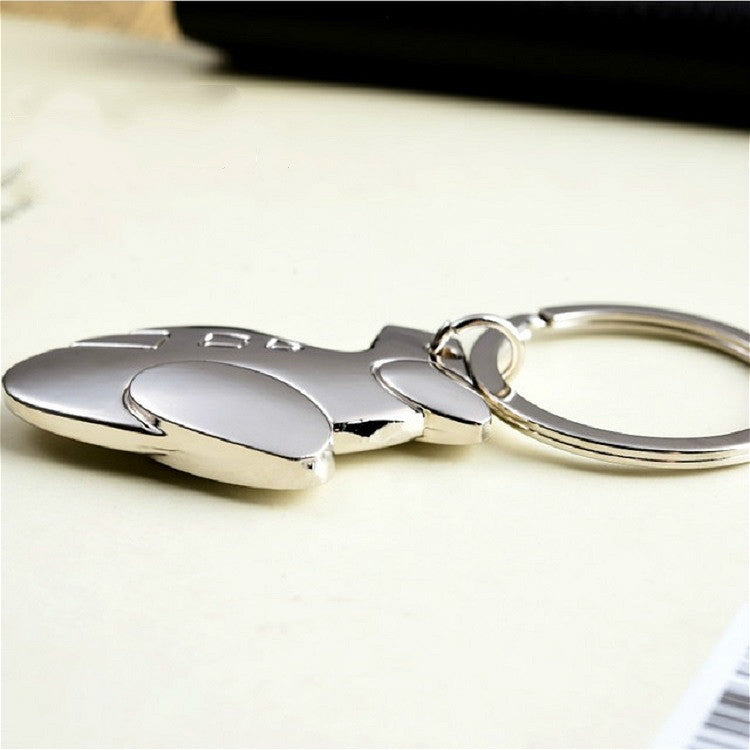 Creative Aircraft Keychain Bag Pendant Memorial Small Gift, Specification:2.6 × 4.6 cm(Silver Plane)