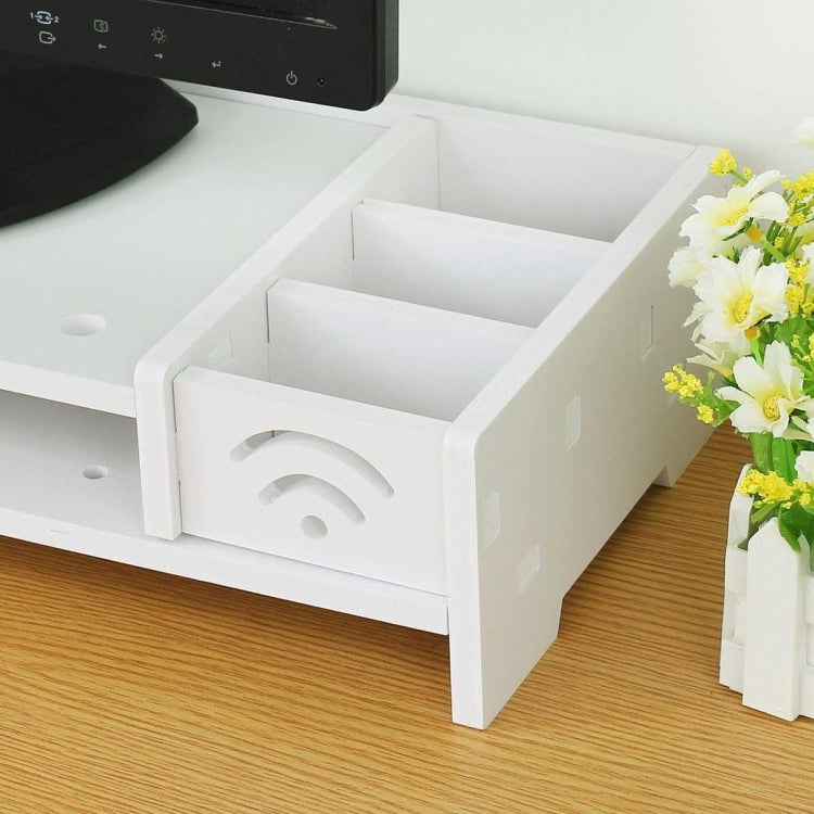 Multi-function Desktop Monitor Stand Strong Laptop Stand Computer Screen Riser Wood Shelf Plinth Laptop For Notebook TV