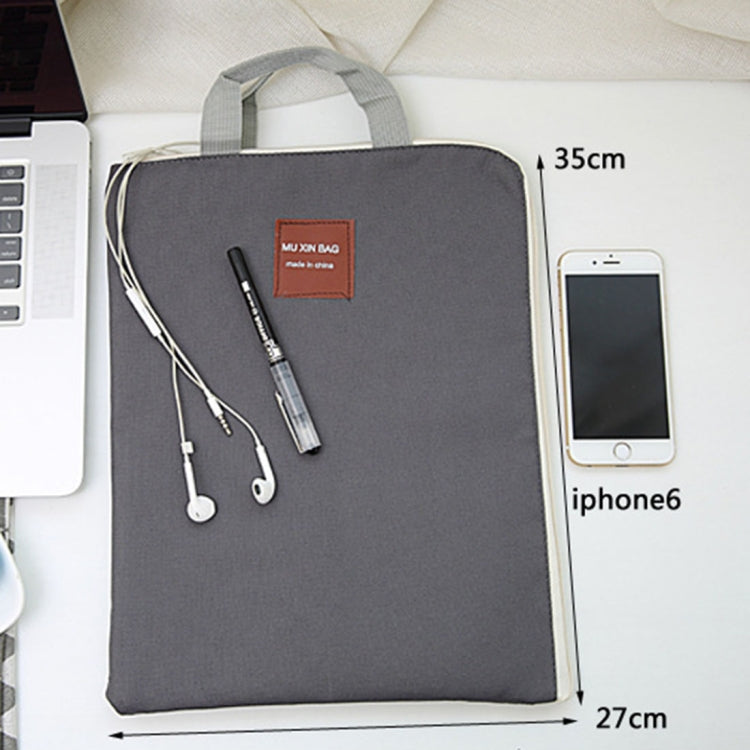 Waterproof Nylon Zipper Tablet Business Handbag, Size: 35 x 27cm